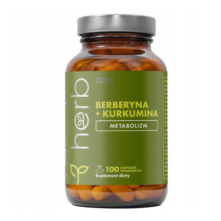 HERB BERBERYNA 300mg+KURKUMINA 300mg-100 k.vege   