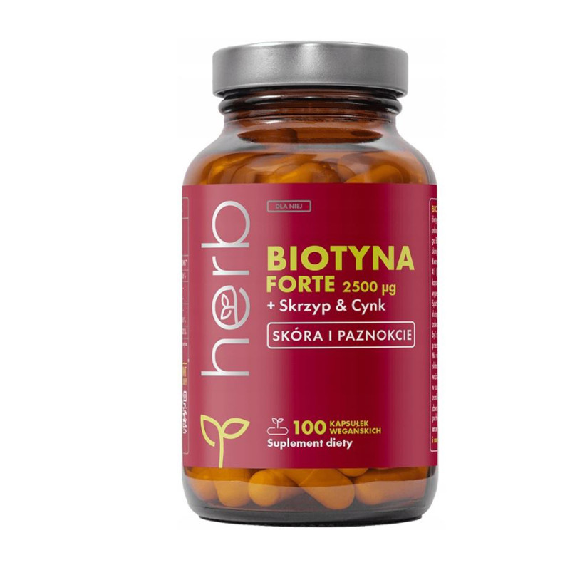 HERB BIOTYNA FORTE+SKRZYP+ CYNK - 100 kaps vege HERB BIOTYNA FORTE+SKRZYP+ CYNK - 100 kaps vege
