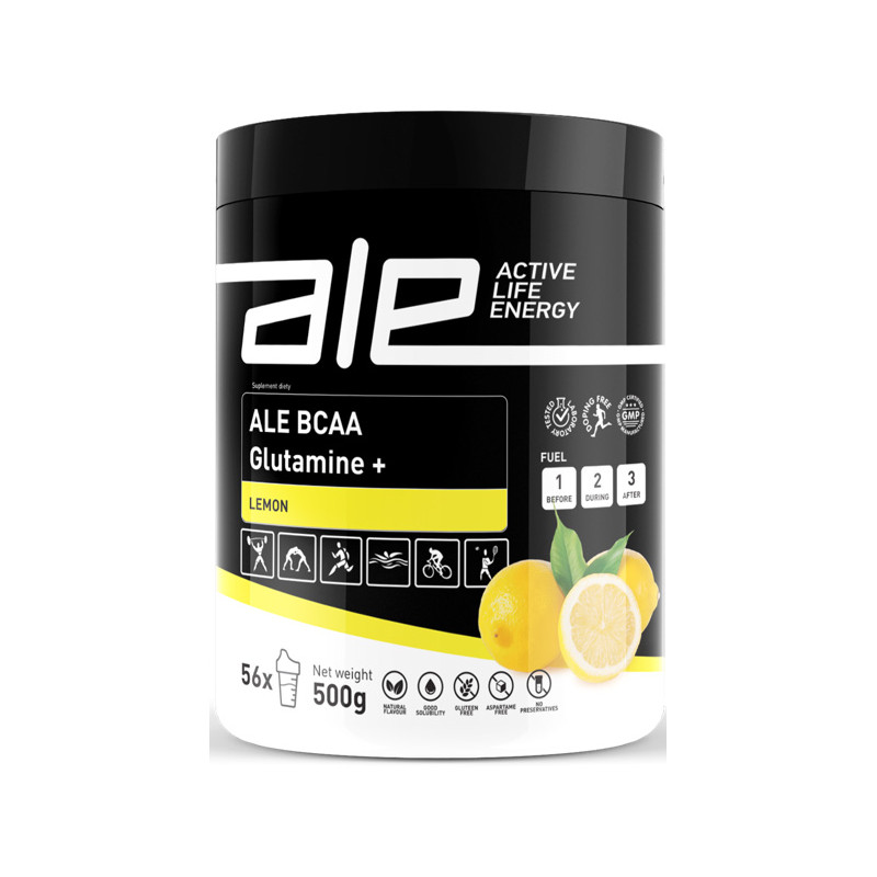 ALE BCAA+GLUTAMINA Lemon 500g ALE BCAA+GLUTAMINA Lemon 500g