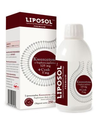 LIPOSOL LIPOSOMALNA KWERCYTYNA 125mg+Cynk 5mg-250