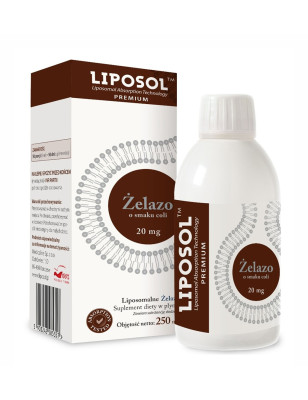 LIPOSOL LIPOSOMALNE ŻELAZO 20mg - 250 ml smak Coli