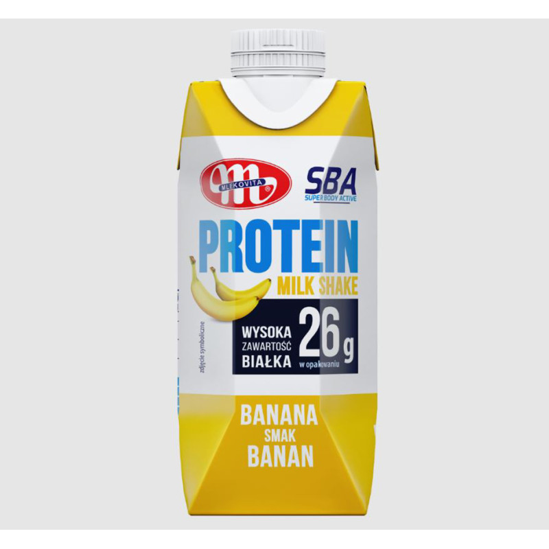 MLEKOVITA NAPÓJ MLECZNY PROTEINOWY 350g banan