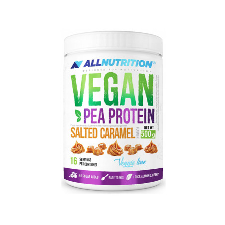 ALLNUTRITION VEGAN PEA PROTEIN 500g SALTED CARAMEL