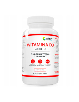 WISH WITAMINA D3 4000 IU - 240 tabl