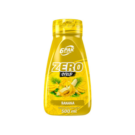 6PAK SYRUP ZERO 500ml Banana