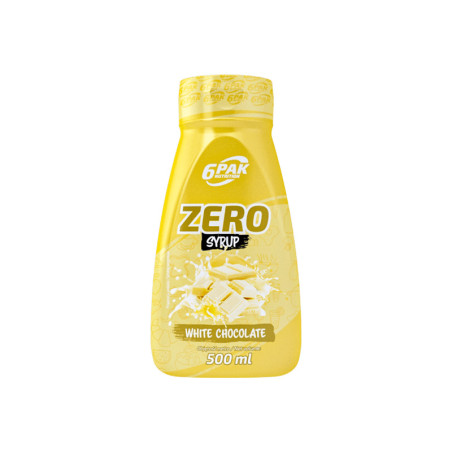 6PAK SYRUP ZERO 500ml White Chocolate