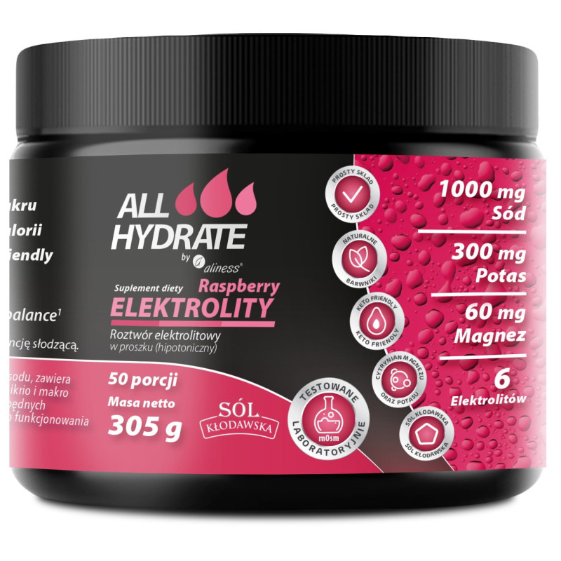 ALINESS ALLHydrate ELEKTROLITY RASPBERRY - 305 g ALINESS ALLHydrate ELEKTROLITY RASPBERRY - 305 g
