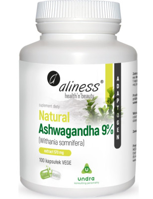 ALINESS NATURAL ASHWAGANDHA 570mg 9%-100kaps vege