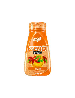 6PAK SYRUP ZERO 500ml Peach