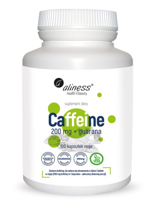 ALINESS CAFFEINE 200 mg z guaraną - 100 kaps vege
