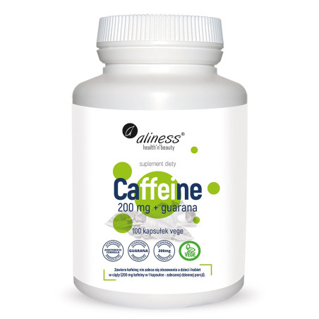 ALINESS CAFFEINE 200 mg z guaraną - 100 kaps vege