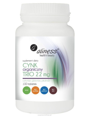 ALINESS CYNK ORGANICZNY TRIO 15mg - 100tabl