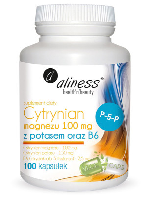 ALINESS CYTRYNIAN MAGNEZU Z POTASEM 100kaps