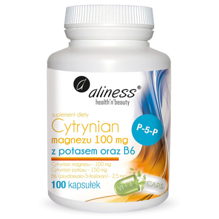 ALINESS CYTRYNIAN MAGNEZU Z POTASEM 100kaps