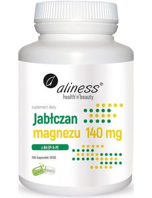ALINESS JABŁCZAN MAGNEZU 140mg z B6 (P-5-P)-100kap