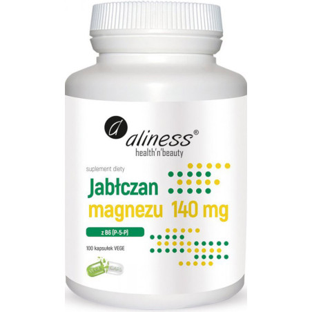 ALINESS JABŁCZAN MAGNEZU 140mg z B6 (P-5-P)-100kap